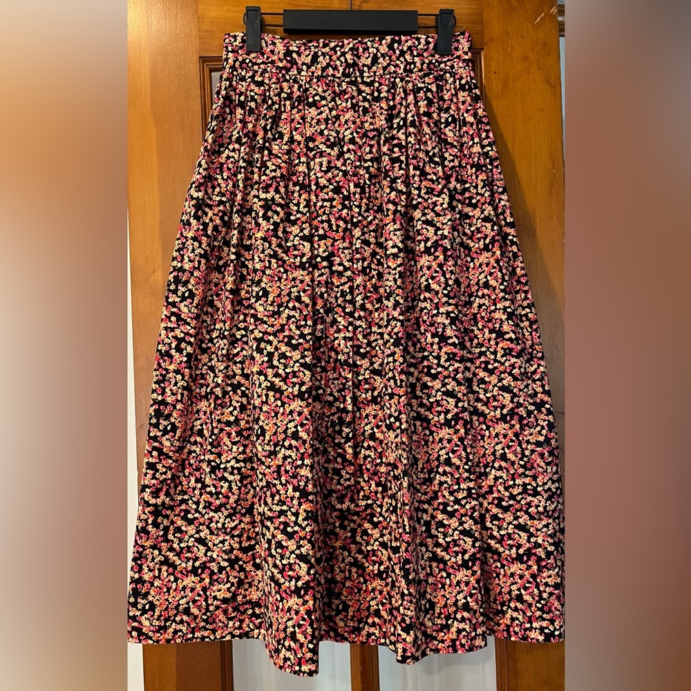 H&M midi skirt in ditsy floral print